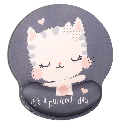 AOKSUNOVA Tapis de Souris Ergonomique Chat Kawaii avec Repose-Poignet Motif K...