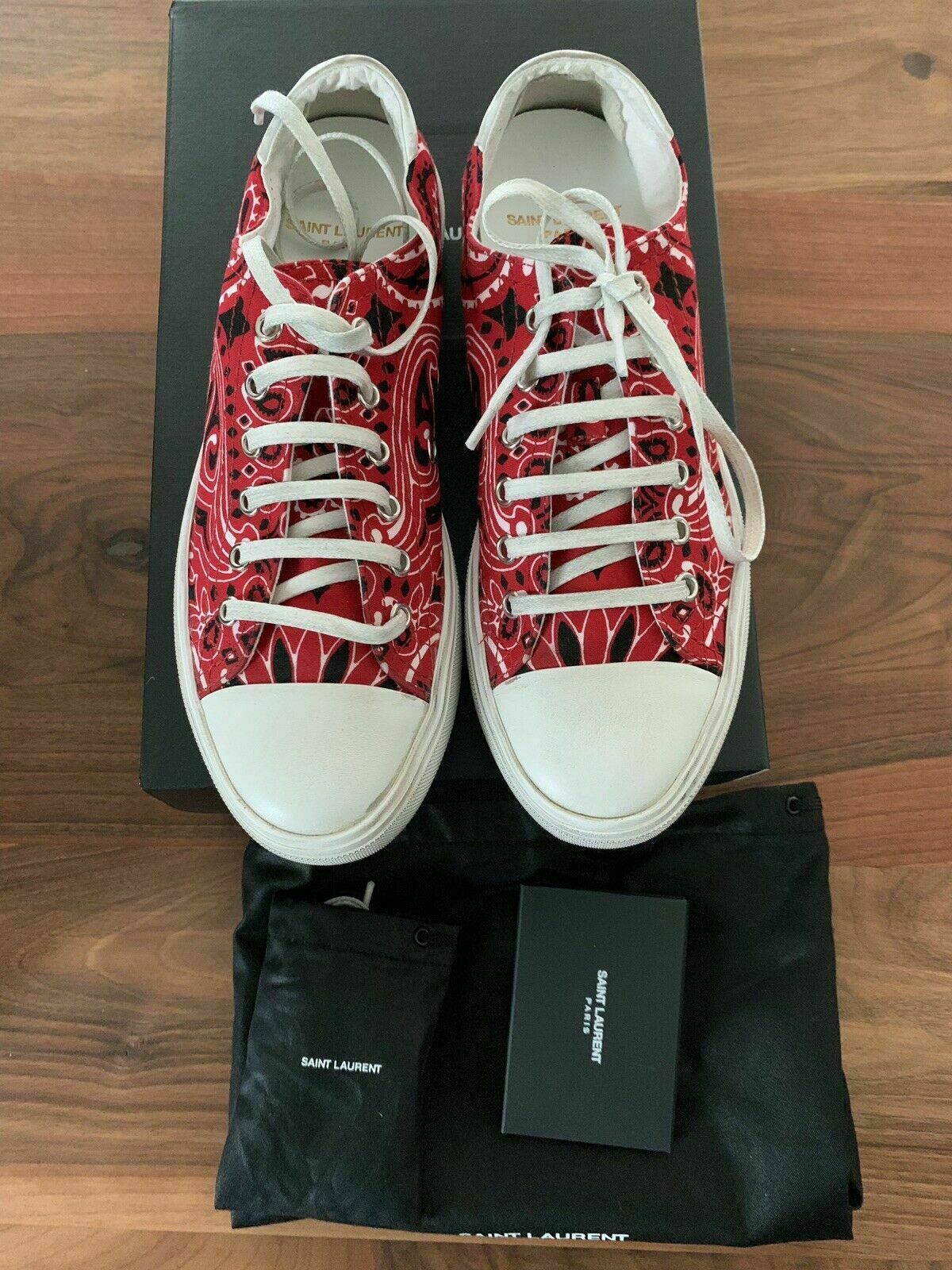Saint Laurent YSL Bedford Bandana Sneakers Trainers Shoes 36.5