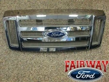 08 thru 10 Super Duty King Ranch OEM Ford Chrome Gold Grill Grille 7C3Z-8200-BB