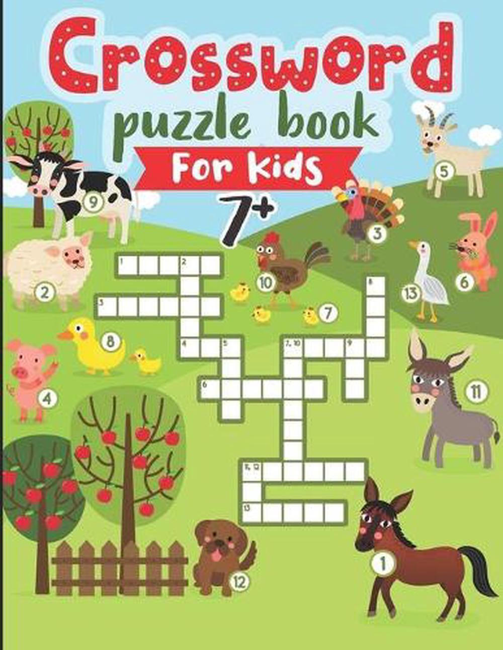Crossword Puzzle Book for Kids 7 Plus: Over 120 Animals Word Puzzle Book with Cr