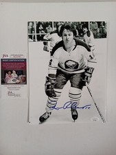 Rene Robert Signed 9x11.5 Black & White Photograph JSA Buffalo Sabres -** #