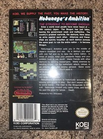 NES Nobunaga's Ambition Nintendo BRAND NEW Sealed H-Seam ULTRA RARE Vintage