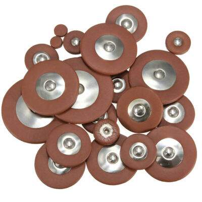 25 Stück Alto Saxophon Leder Pads Ersatz Woodwind Sax Zubehör Versorgung