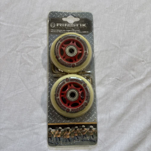 Razor RipStik Caster Board Wheels 76mm with ABEC 5 Bearings New Red