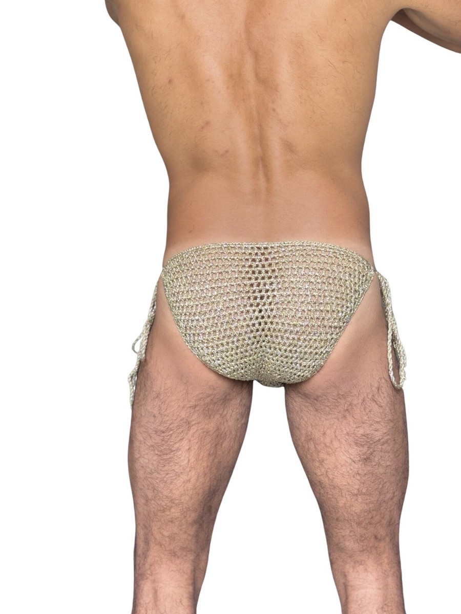 Men Swim Bikini Crochet handmade Unique Piece XS