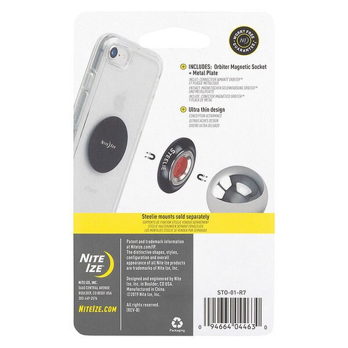 Nite Ize Sto01R7 Cell Phone Car Mount Kit,Black/Silver 94664044630 eBay