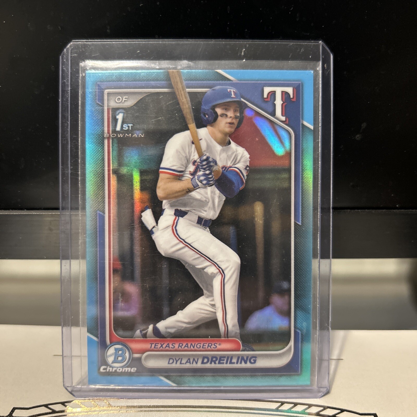 2024 Bowman Draft - Chrome Sky Blue Refractor #BDC-42 Dylan Dreiling (RC)