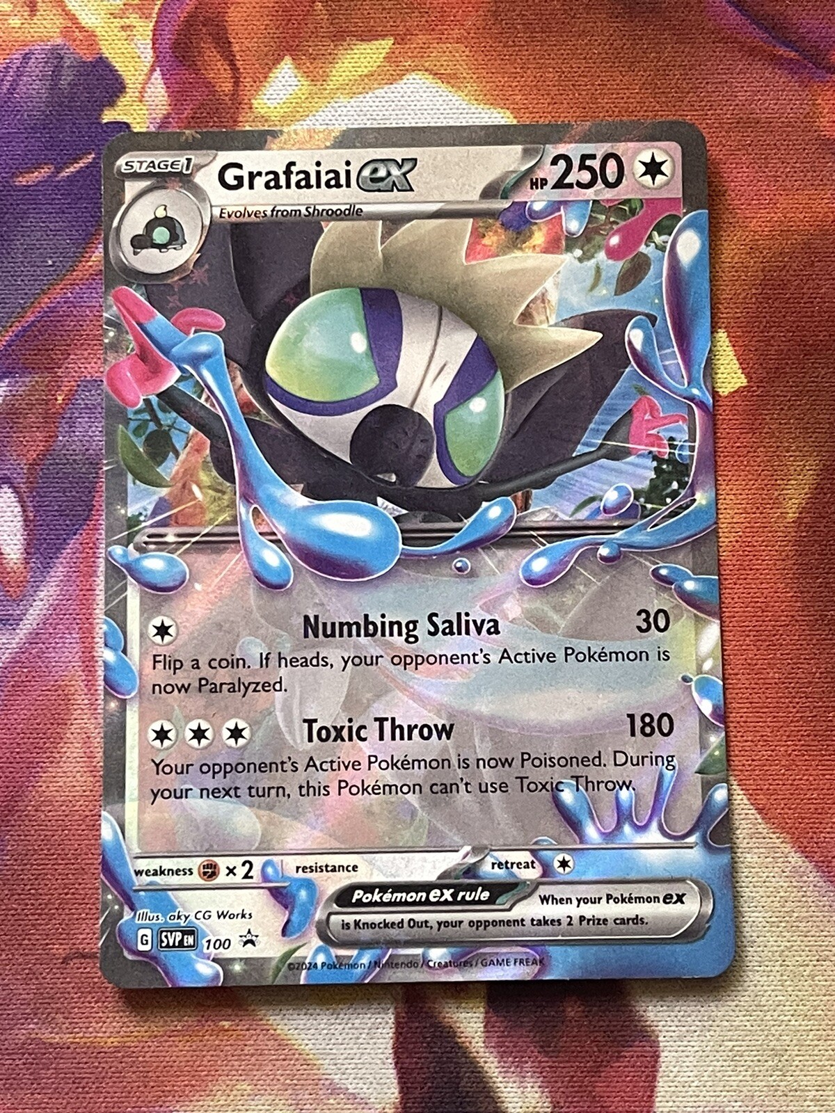 Grafaiai ex SVP 100 Ultra Rare Black Star Promo Pokemon Card