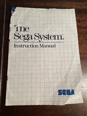 Vintage The Sega System Video Game Console Instruction User Manual Book