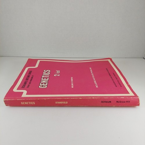 Schaum's Outline Series, Genetics 2/ed William D Stansfield 1983 440 Problems - Picture 2 of 12