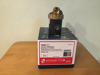 Bell & Gossett LHB08100104 LF Brass Ecocirc Circulator w/Multi-Speed (1/2''NPT)