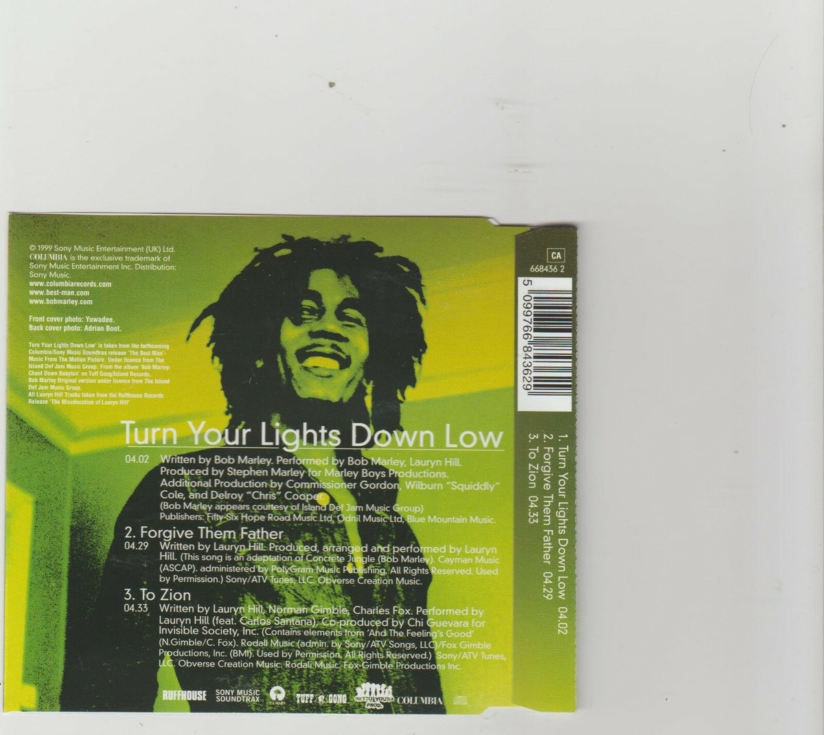 Turn Your Lights Down Low CD 1 Bob Marley Lauryn Hill Good
