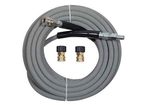 MTM Hydro Parts Kobrajet Gray Pressure Washer Hose Premium Kit 5 - 50' 4000psi 