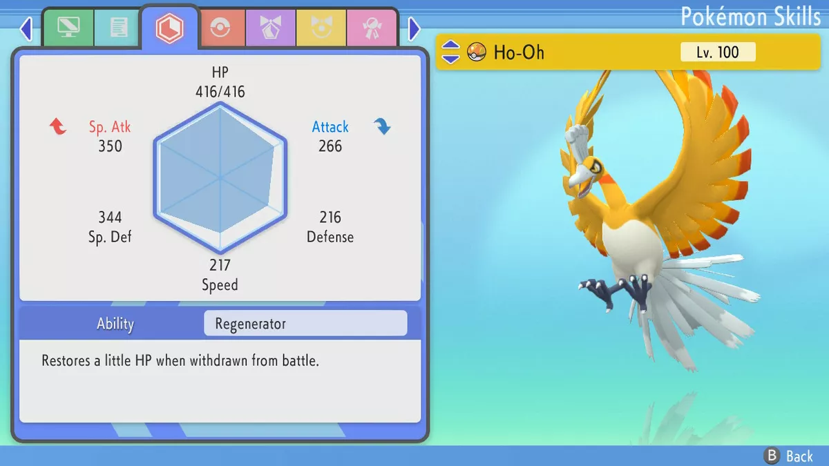 Shiny Legendary Ho-Oh / Pokémon Brilliant Diamond and Shining Pearl / 6IV  Pokemon / Shiny Pokemon / Legendary Pokemon