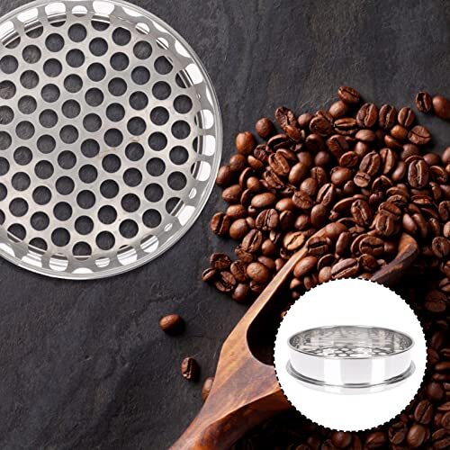 Tamiz de orificio redondo tamiz de suelo de acero inoxidable cocina frijoles tamiz arena sif... - Imagen 4 de 9