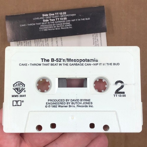 THE B-52'S MESOPOTAMIA Cassette Tape 1982 Rock New Wave Rare - Picture 3 of 5
