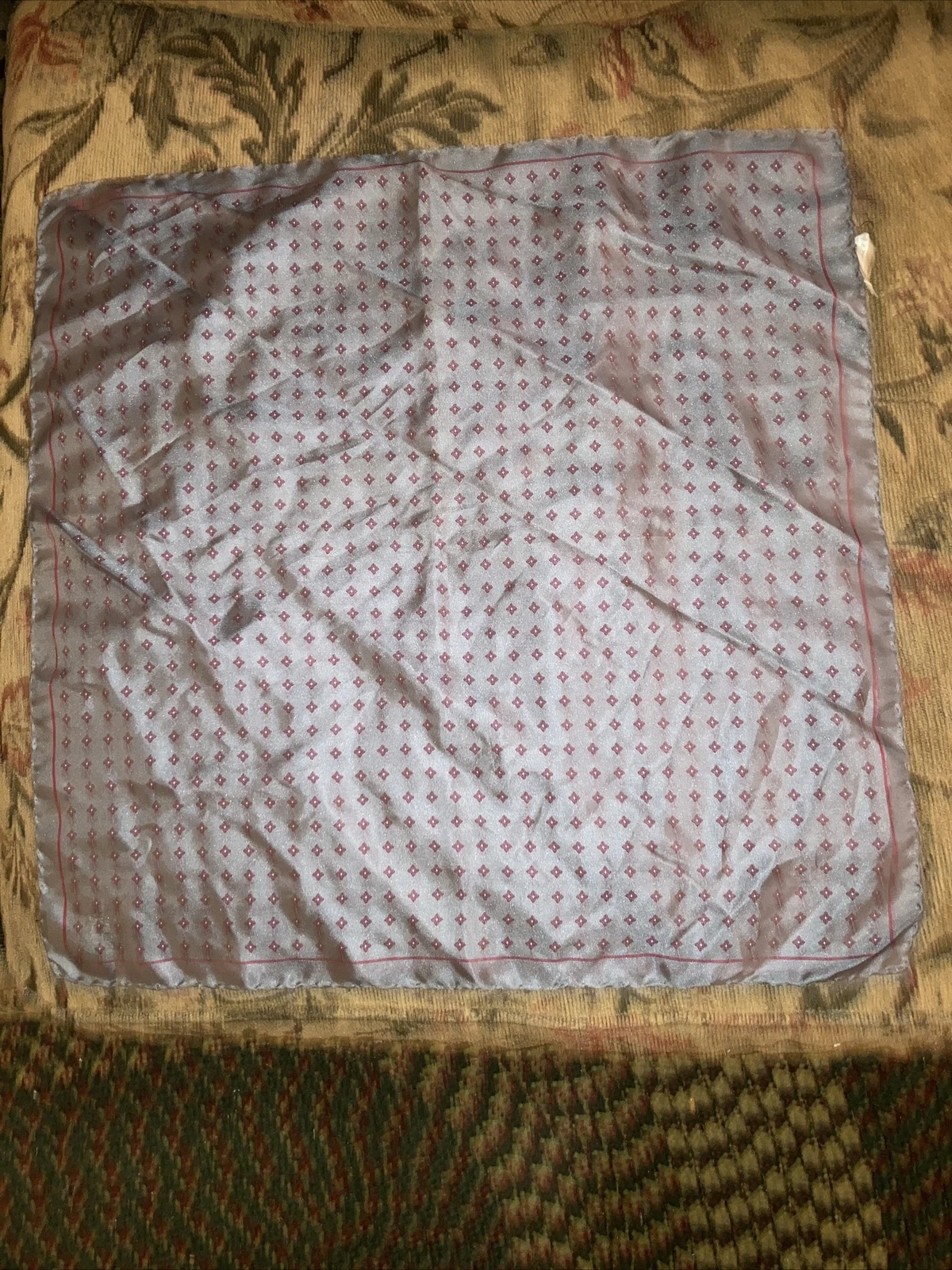 Foulard vintage Christian Dior soie carré de poche 18