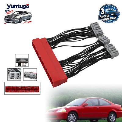 OBD2A TO OBD1 Jumper Harness Conversion Adapter for 1996 1997 1998 Honda Civic