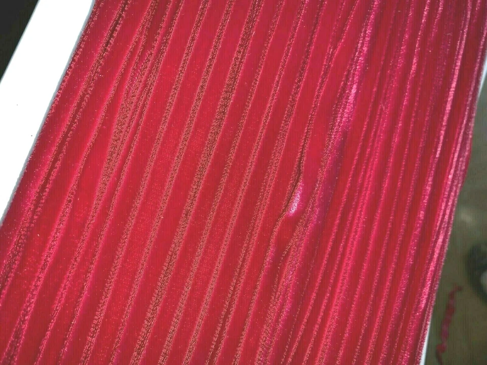 vintage velvet ribbon 1/4" trim cerise 3yds made in Switzerland - Image 2 of 4