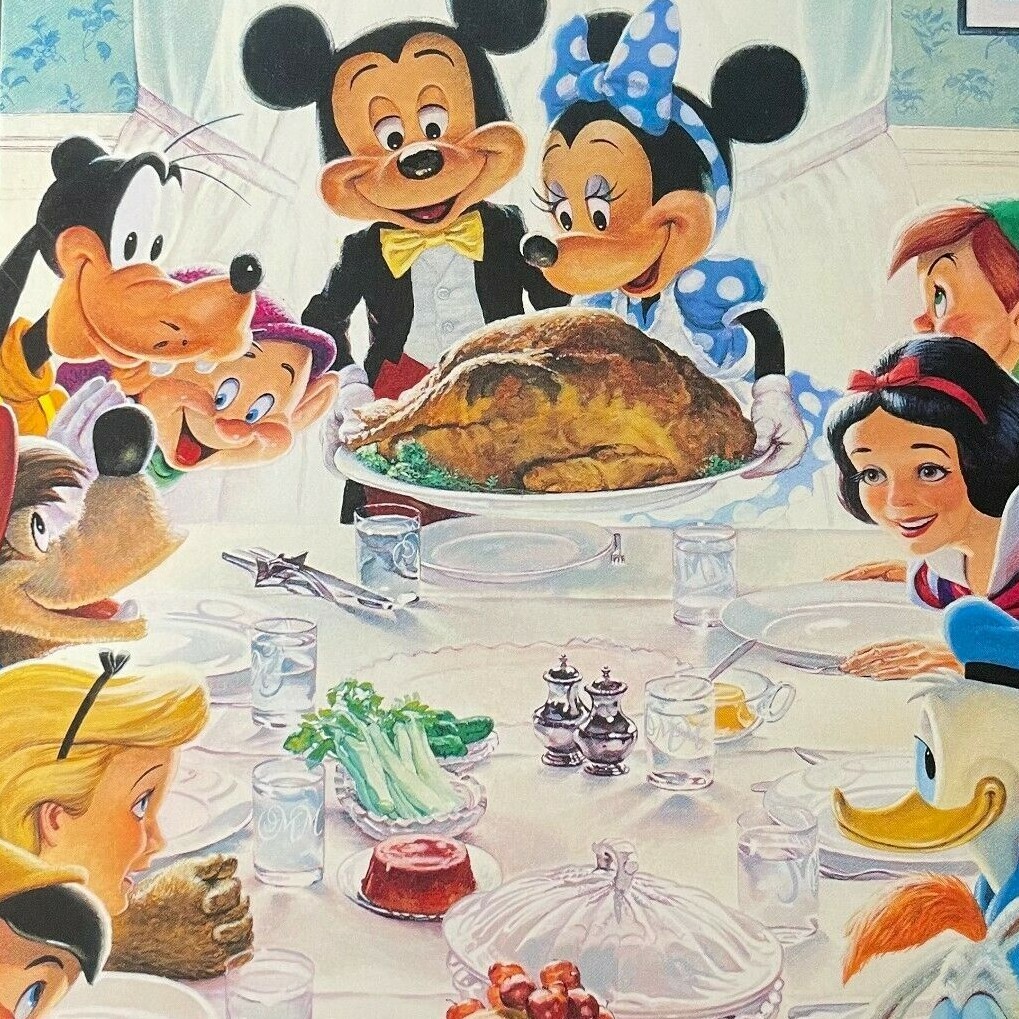 90s Disney Norman Rockwell パロディ 90s Disney Noman Rockwell ミッキーTシャツ DISNEY VINTAGE MICKEY