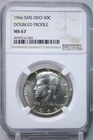 1966 SMS Doubled Profile Kennedy Half Dollar 50C NGC MS67 #6020