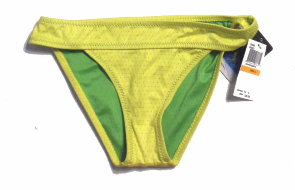 Traje de baño bikini halter a lunares amarillo Hurley talla pequeña nuevo con etiquetas $84 Foto 4 de 4