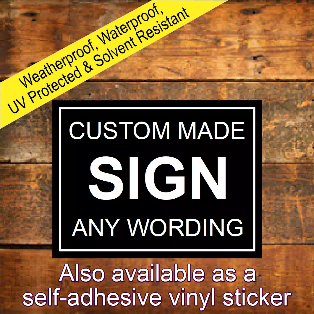 Custom sale made signs