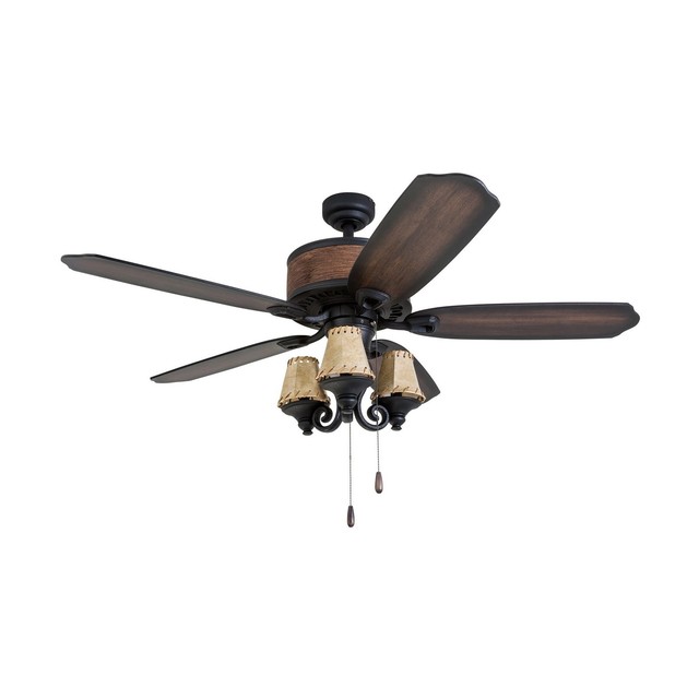 Prominence Home 41110 01 Almer Point 52 Lodge Ceiling Fan With 3