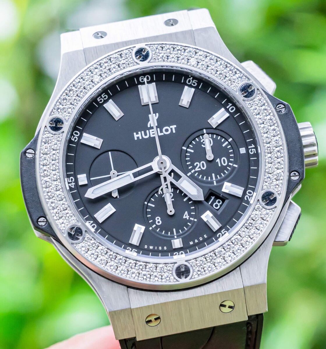正規品】HUBLOT用レザーベルトグレー 42ミリ - 時計 正規品】HUBLOT用レザーベルトグレー 42ミリ - 時計