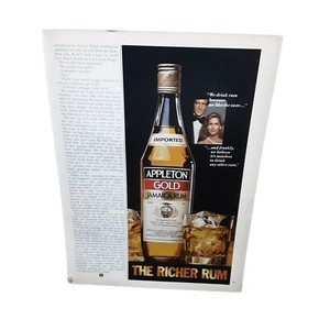 1981 Appleton Gold Jamaica Rum The Richer Rum Print Ad Vintage