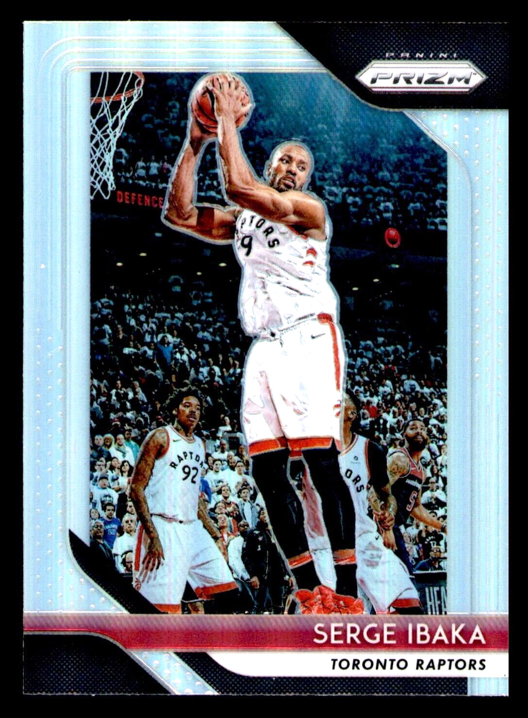 2018-19 Panini Prizm Serge Ibaka Silver Prizm #73 - Toronto Raptors