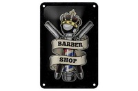 Blechschild Spruch Barbershop Friseur Salon Haare Deko 12X18 Cm Schild