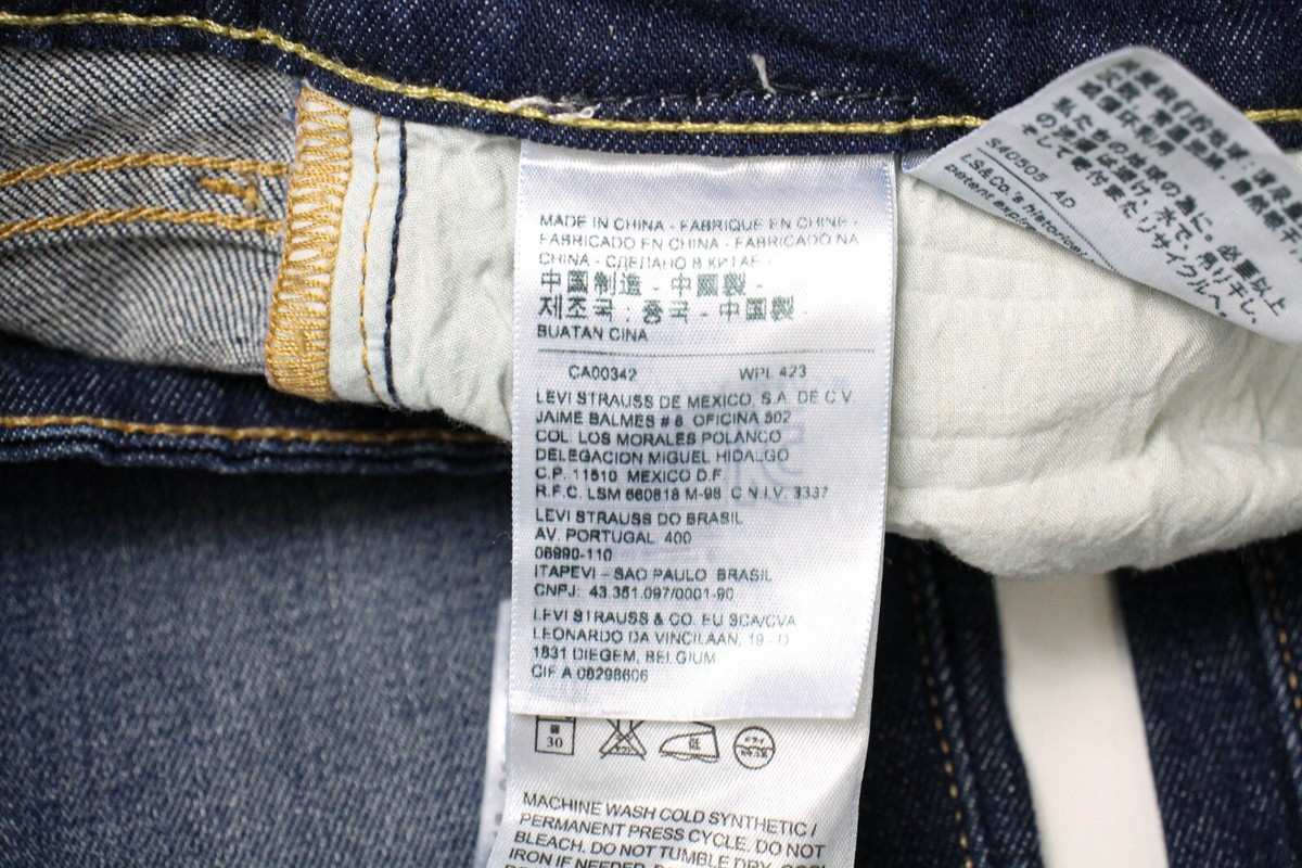 Levi's 711 Skinny Jeans Femme Taille W28/L32 - Occasion Très Bon état, Effet Dégradé