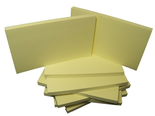 24xGRANDI PASTIGLIE ADESIVE GIALLE RIPOSIZIONABILI 5""x3" - Foto 4 di 5