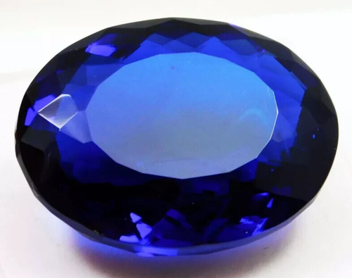 177.60 Ct. Large Blue Tanzanite Oval Cut Faceted Loose Gemstone Gift for Women - Picture 6 of 8