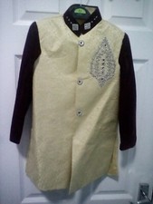 Asian Pakistani Indian beautiful kids sherwani for wedding or party 