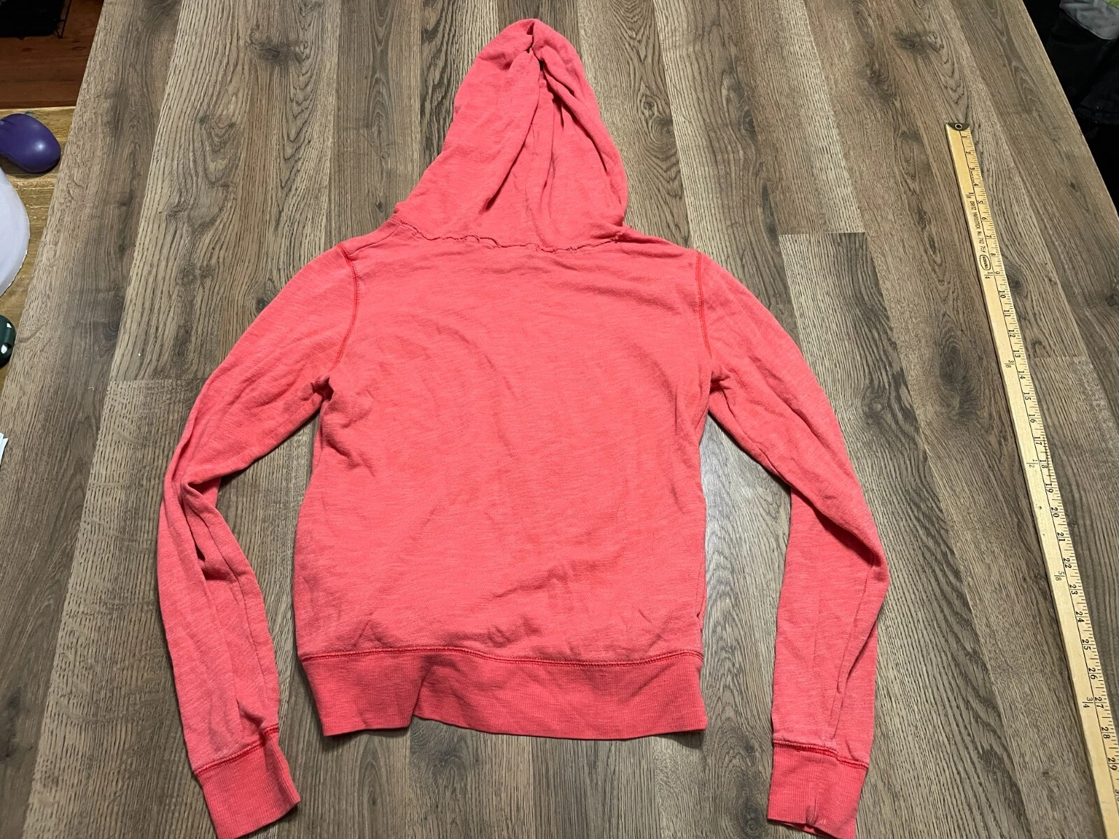 UNDERCOVER Victoria's Secret Felpa con Cappuccio Donna Taglia S Rosso Felpa Pullover