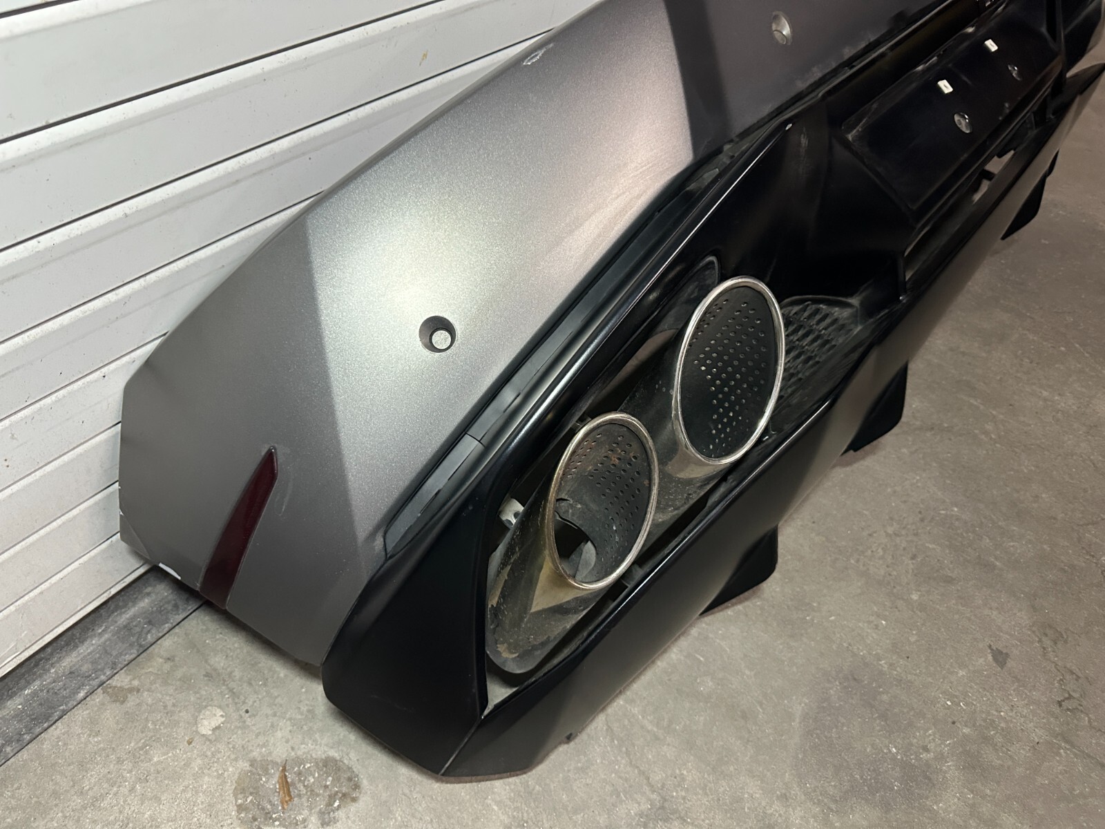 2015-2019 LAMBORGHINI HURACAN 610-4 COMPLETE REAR BUMPER GRIGIO TITANS (0131)