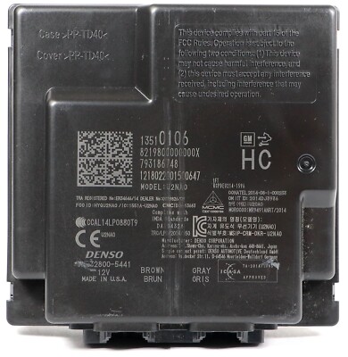 2017-2019 Camaro SS ZL1 1LE Keyless Entry Control Module USED OEM GM ...