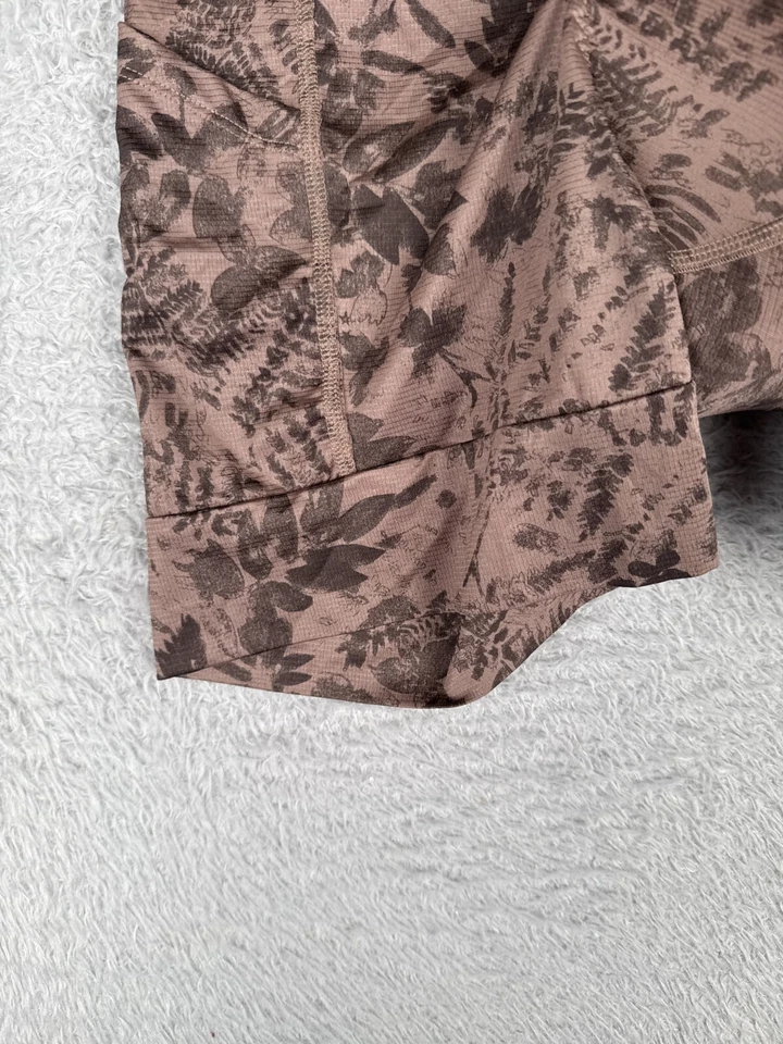 Pantalones Cortos de Ciclismo REI Adultos Grandes Beige Forro Floral Acolchado Mezcla de Spandex Foto 3 de 4