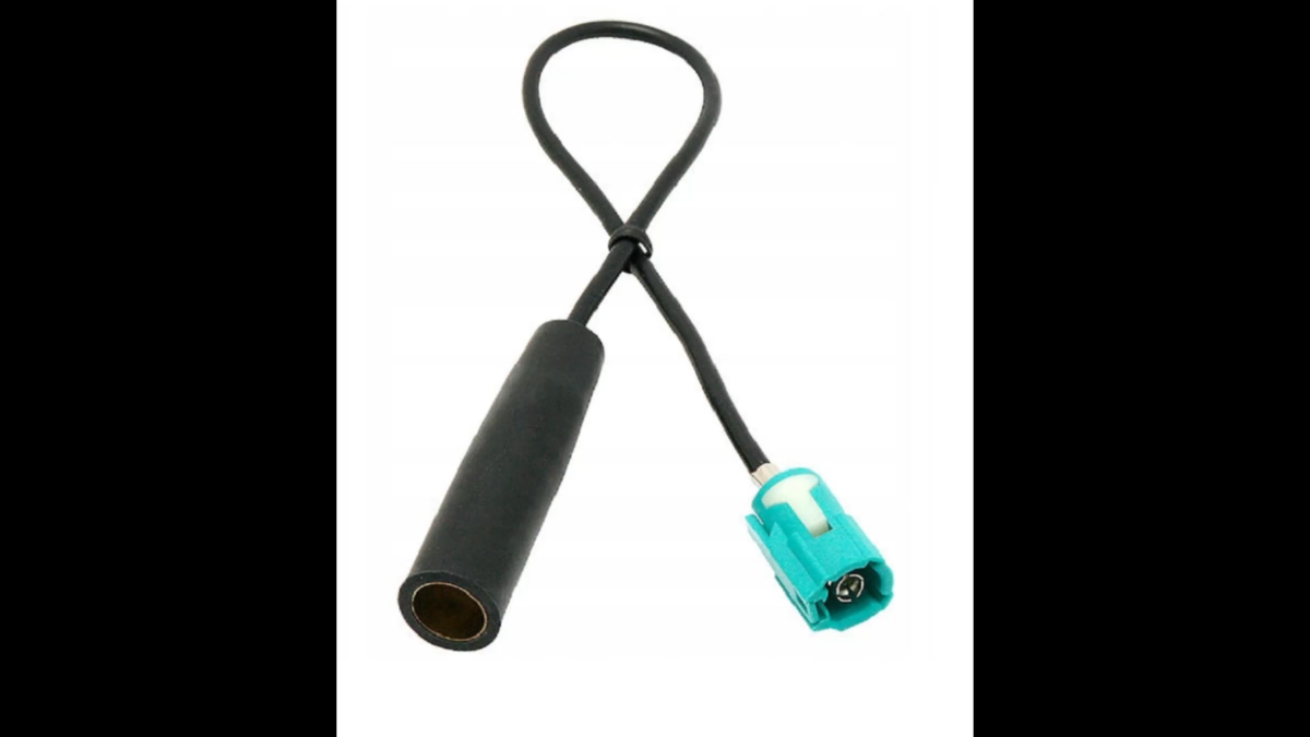 FAKRA Type Z Female To DIN Antenna Adapter – For Audi, VW, Mercedes, Opel, Citroën