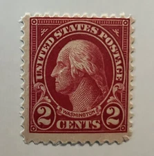 1923 U.S. 2C WASHINGTON STAMP #554 UNUSED ORIGINAL GUM NH