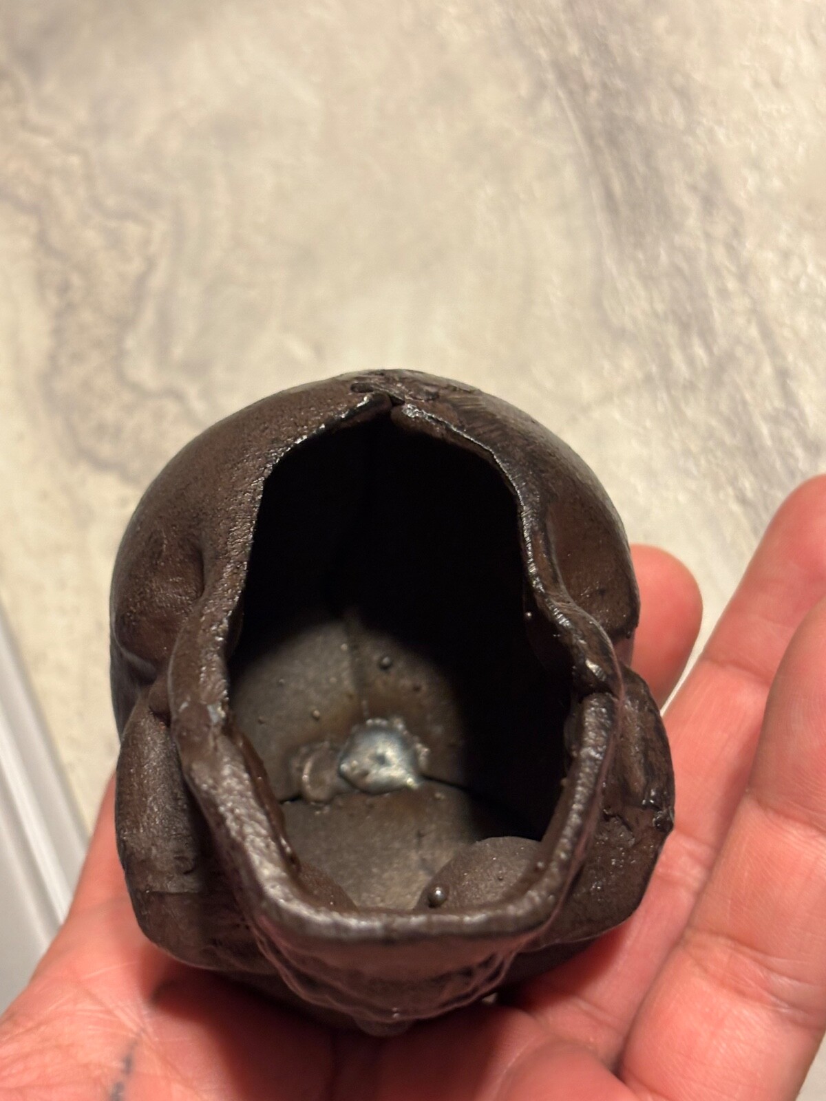 Skull Vintage Paperweight Cast Iron