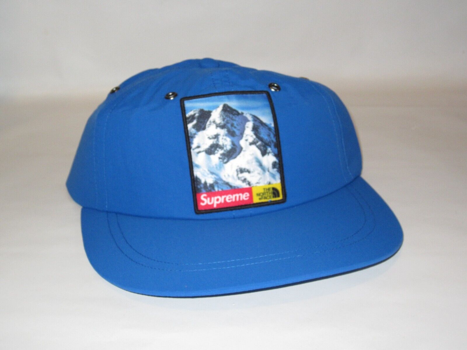 SUPREME x The North Face Mountain 6 Panel Hat Cap BLUE Adjustable NEW! F/W  2017