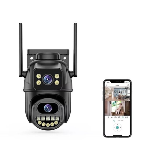 4K 8MP HD Wifi PTZ Camera Outdoor Dual Lens Dual Screen AI Auto Tracking IP CCTV - Picture 5 of 16