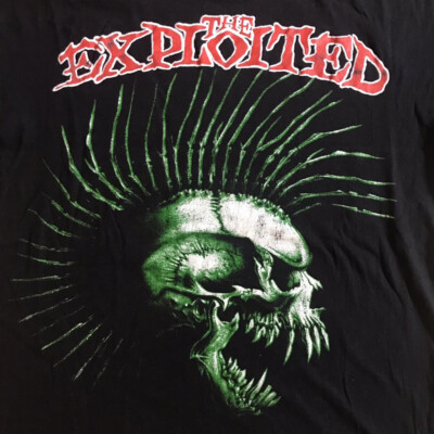 The Exploited one Side  Black Men All size Shirt NG1576