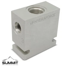 Hydraforce 7024360 Manifold Valve Body Housing, 3-Way, #6 SAE Ports, Size 10