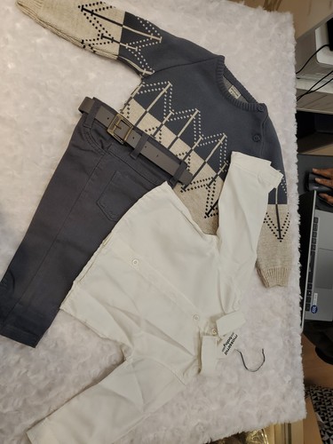 3 In 1 Complete Boys (6months-3yrs) Outfit (Jacket, Pants & Shirt) - Picture 2 of 4