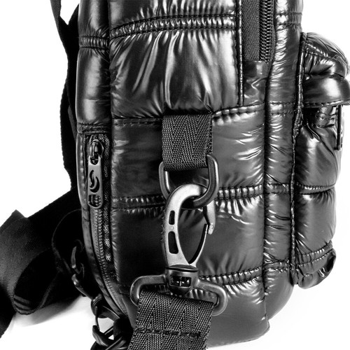 Skunk Raven Smell Proof Backpack Odorless with Combo Lock - BLACK PUFF - Picture 7 of 10