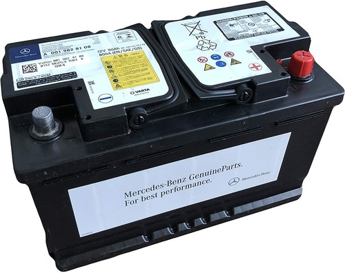 A0019828108 Original Mercedes-Benz car battery 12V - 80 AH Terminal + on... - Picture 1 of 2